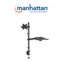 MANHATTAN 462136 MANHATTAN 462136 - Soporte para escritorio combinado con brazo para