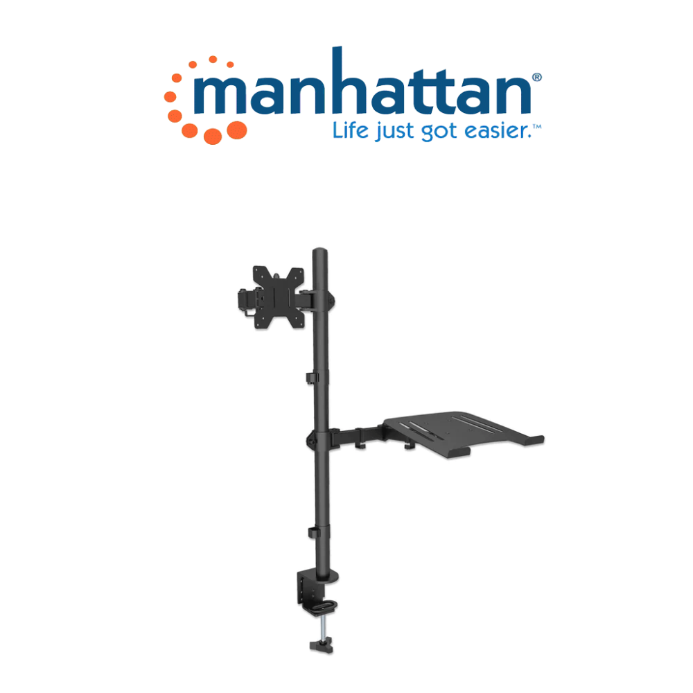 MANHATTAN 462136 MANHATTAN 462136 - Soporte para escritorio combinado con brazo para