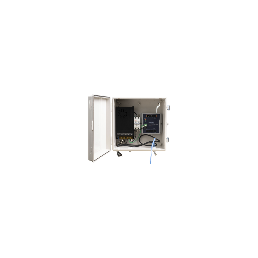 GABSWAIO Switch para exterior / 8 puertos Gigabit con 4 puertos PoE 802.3at / Protec
