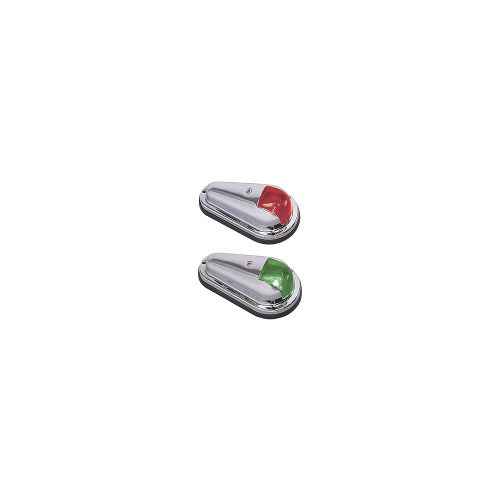 0955DP0STS Set de Luces de Navegacin Verticales con Carcasa de Acero Inoxidable Puli