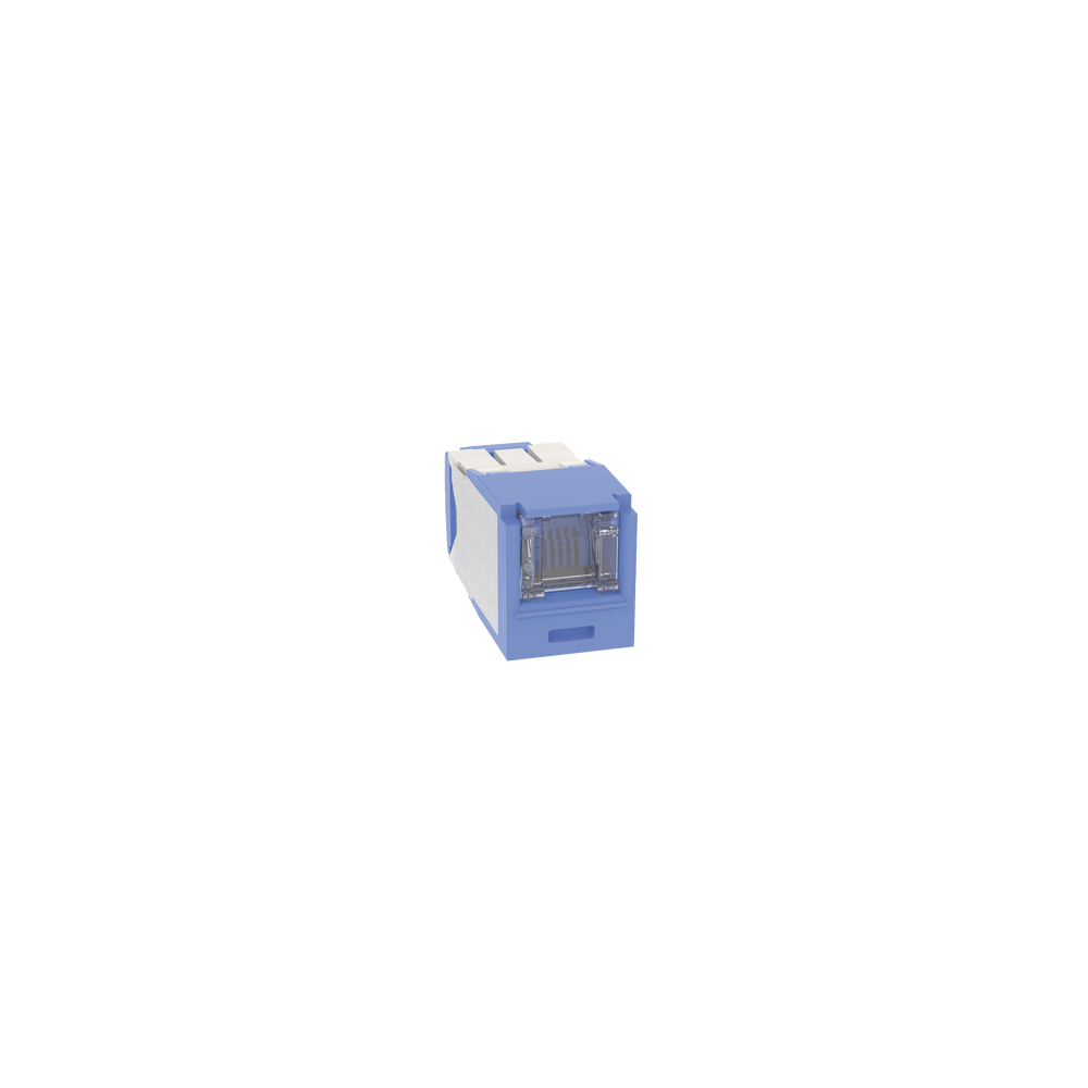 CJH6X88TGBU Conector Jack RJ45 Estilo TG con Ventana Mini-Com Categora 6A de 8 posic