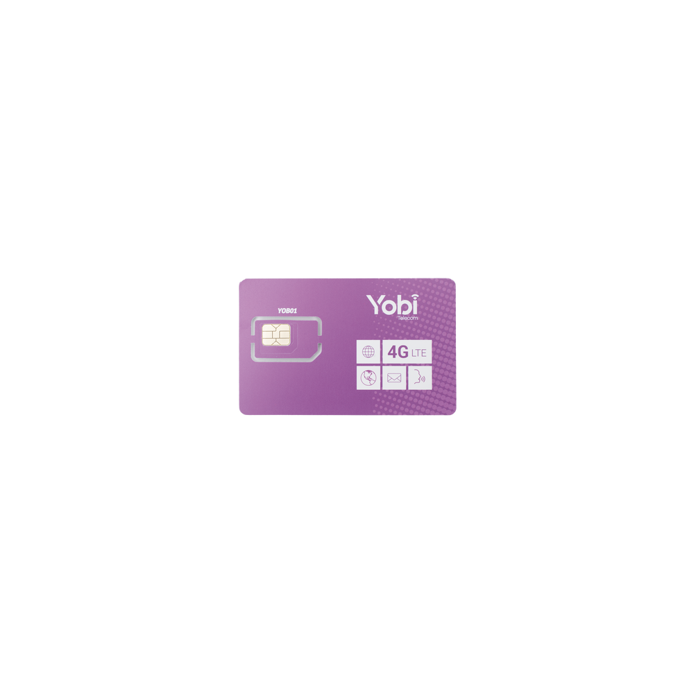SIM1GBYOBI SIM Yobi para dispositivos mviles 3G/4G 1GB Mensual por 1 ao de servicio
