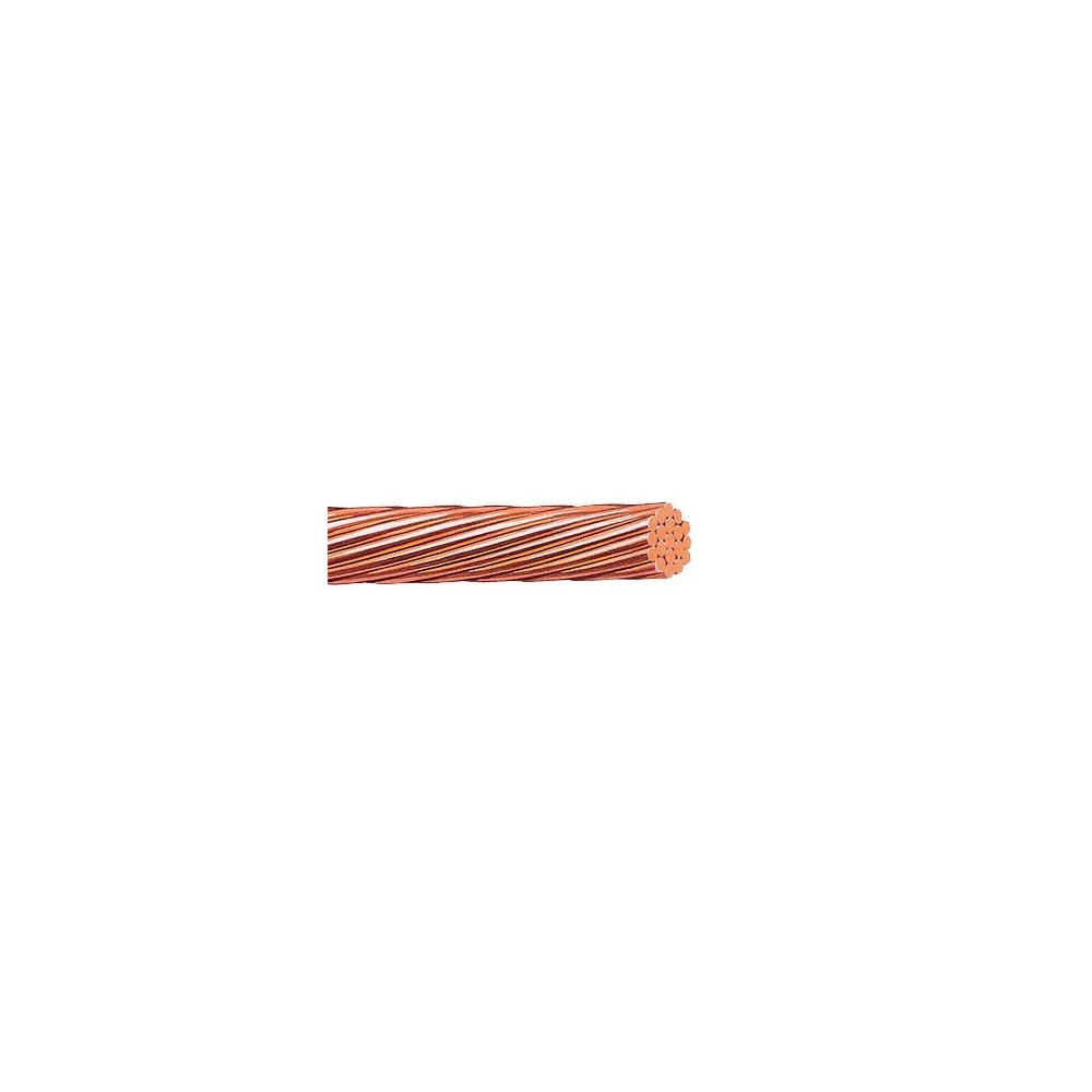 H482100 Cable Elctrico de Cobre Desnudo Calibre 2/0 AWG 19 Hilos (100 metros). H-482