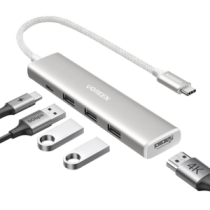 35580 HUB USB-C (Docking Revodok) 5 en 1  HDMI 2.0 4K30Hz  3 USB-A 3.0 (5Gbps)  USB-