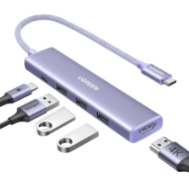 35582 HUB USB-C (Docking Revodok) 5 en 1  HDMI 2.0 4K30Hz  3 USB-A 3.0 (5Gbps)  USB-