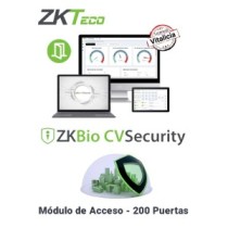 ZKTECO ZKT0740118 ZKTECO ZKBIOCVACP200 - Licencia Vitalicia para 200 Puertas en Control de Acceso Bi