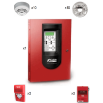 KIDDE  KID1420014 KIDDE F_FX64RSPKIT10 - Panel FX 64 / 10 Detectores de Humo con Bases / 2 Estación