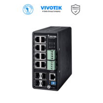 VIVOTEK  VIV3720009 VIVOTEK AW-IHT-1271 - Switch PoE Industrial Vivocam L2+ Administrable  8 puertos