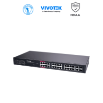 VIVOTEK  VIV3720007 VIVOTEK AW-GEL-285A-380  - Switch PoE  24 puertos Administrable Lite  20 puertos