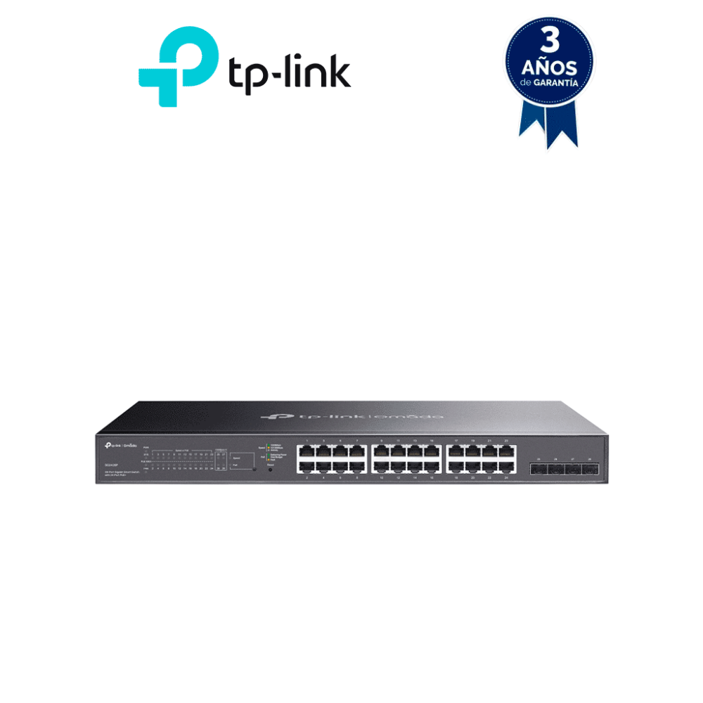 TP-LINK TPL3720017 TP-LINK TL-SG2428P - Switch JetStream PoE administrable con 24 puertos 10/100/100