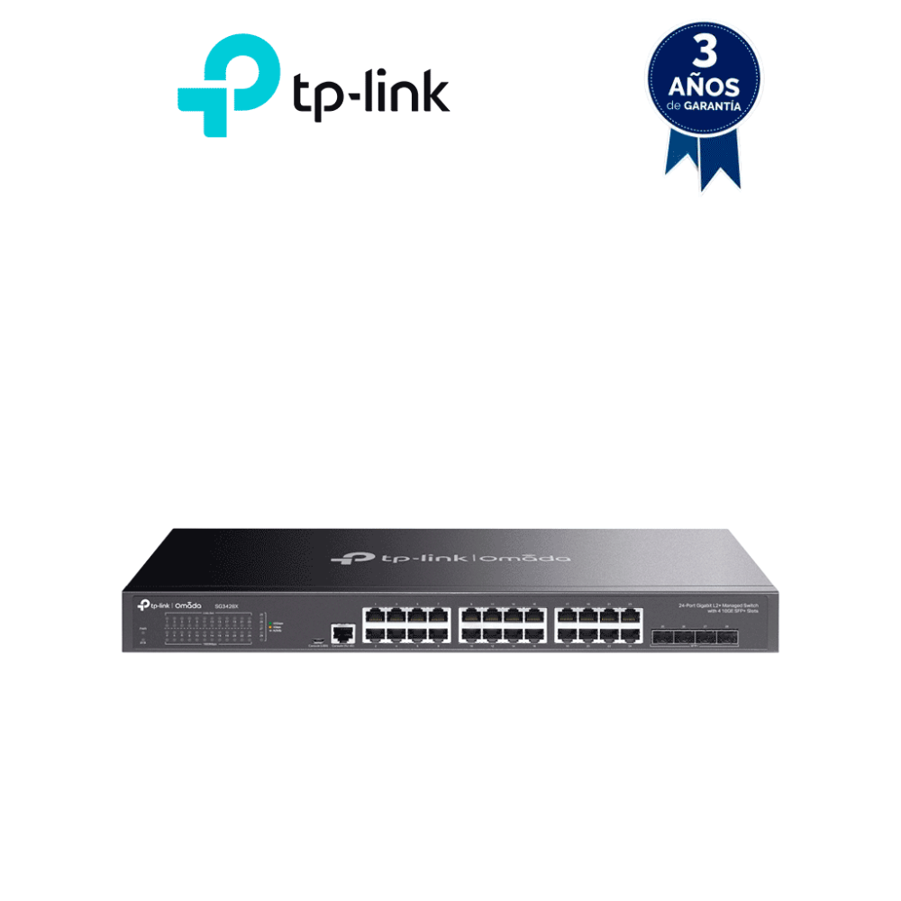 TP-LINK TPL3700028 TP-LINK TL-SG3428X - Switch Omada SDN administrable con 24 puertos Gigabit y 4 pu