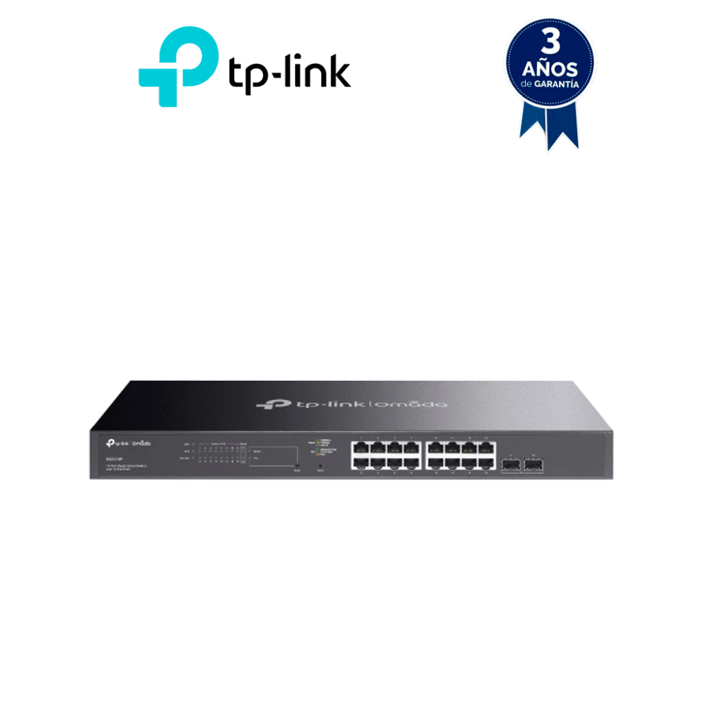 TP-LINK TPL3720044 TP-LINK TL-SG2218P - Switch inteligente de 16 puertos POE+ Gigabit JetStram   2 p