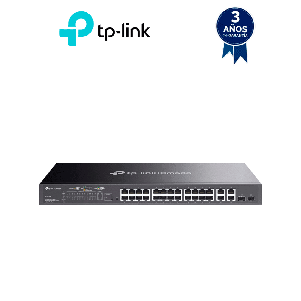 TP-LINK TPL3720023 TP-LINK SL2428P - Switch PoE+ JetStream SDN administrable con 24 puertos 10/100 M