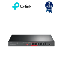TP-LINK TPL3720021 TP-LINK TL-SL1218P - Switch PoE+ no administrable con 16 puertos 10/100 Mbps  2 p