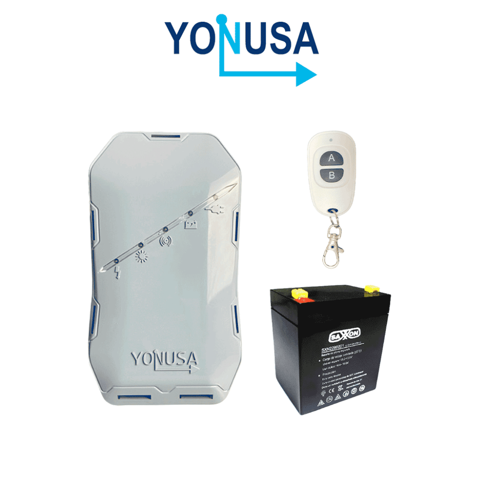YONUSA  YON1250023 YONUSA EYHS1BAT Energizador de nueva generación para solución de cerco eléctrico.
