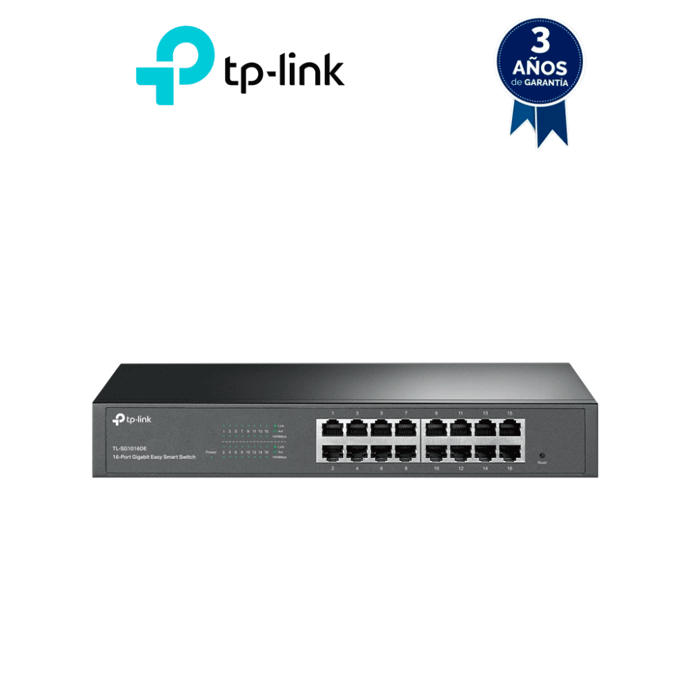 TP-LINK TPL3720036 TP-LINK - TL-SG1016DE - Switch Gigabit Easy Smart de 16 puertos