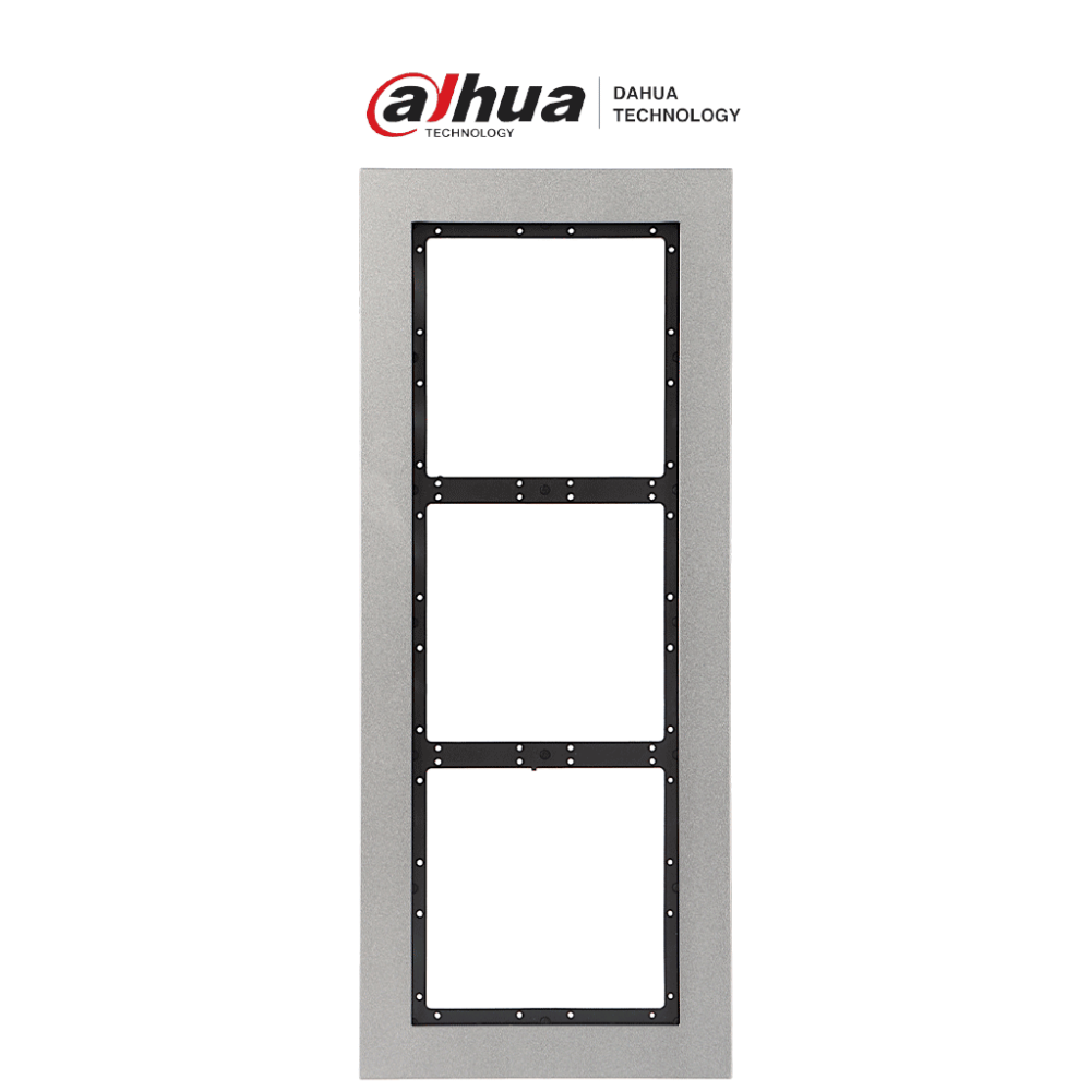 DAHUA DHT2220010 DAHUA VTM126 - PANEL FRONTAL PARA 3 MODULOS CON MATERIAL DE ACERO INOXIDABLE. Y PRO