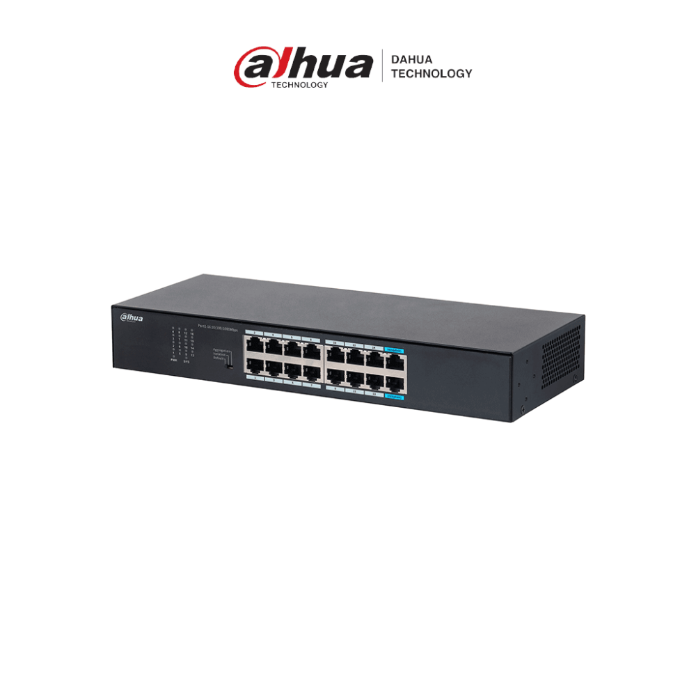 DAHUA DHT3700014 DAHUA DH-S3016-16GT- Switch Gigabit de 16 Puertos No Administrable de capa 2  con v