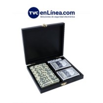 MARCAS VARIAS MRV3010267 TVC SETJUEGO - Set de Juegos/ Con Logotipo de TVC/ Incluye Domino  Barajas