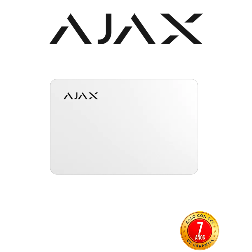 AJAX AJX1220004 AJAX Pass - Paquete de 3 Piezas de tarjeta protegida sin contacto para teclado