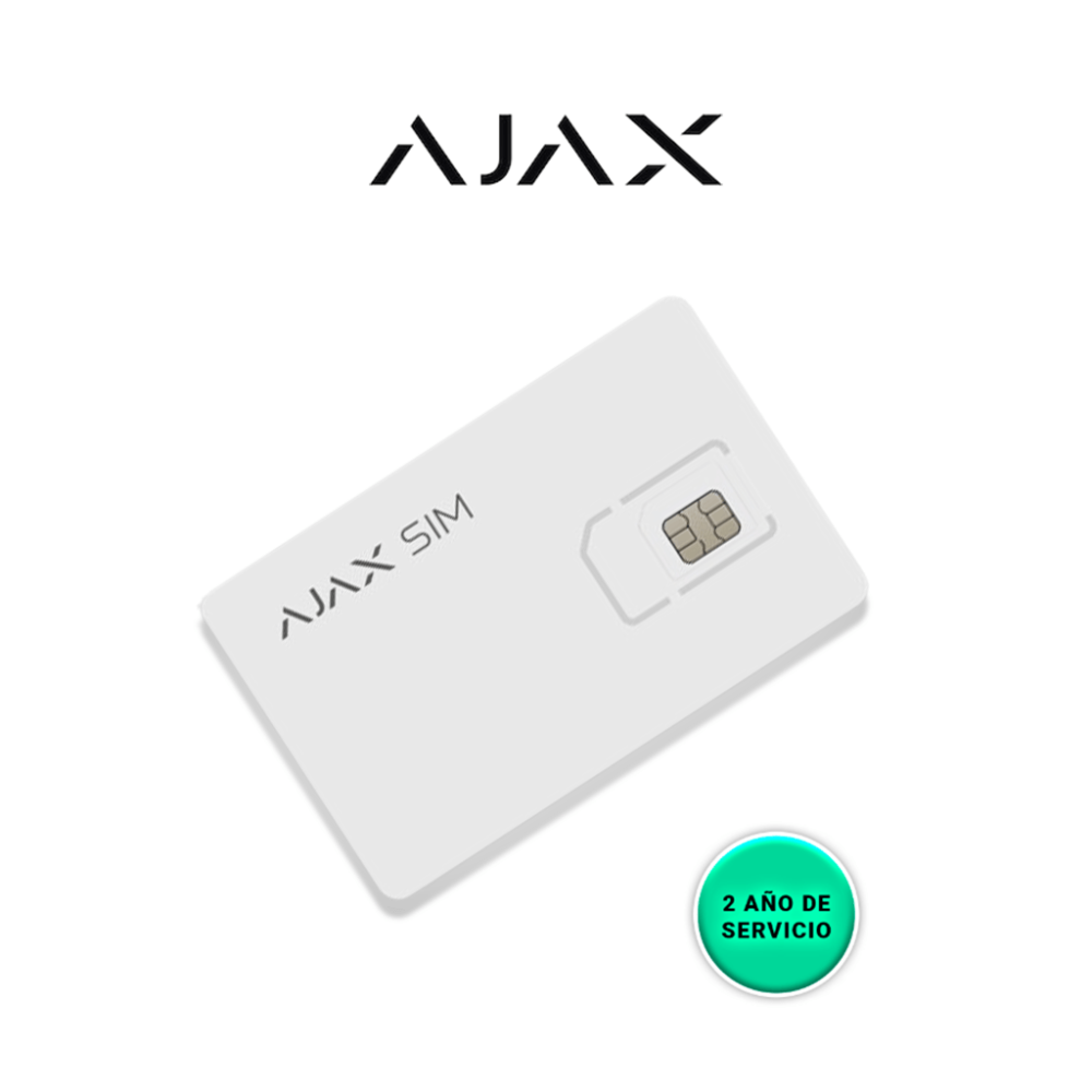 AJAX AJX2470002 AJAX Servicio de Datos Ilimitados por 2 años para SIM AJAX