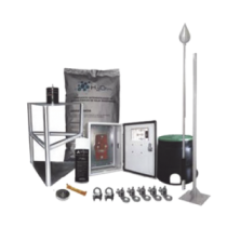 TOTAL GROUND KIT-MASTER-03AI Kit Pararrayo con Accesorios de Instalación Fabricado en Acero Inoxidab