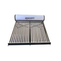 EPCOM STELPWH240 Bóiler Solar de 240L Baja Presión con 24 Tubos de Vacío de Mayor Resistencia y Term
