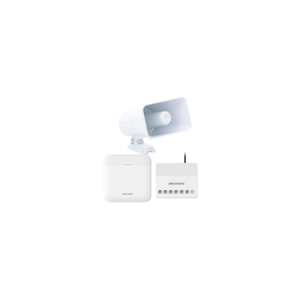 HIKVISION AXPRO-KIT-SIRENA-C (AXPRO) KIT de alarma AX PRO con sirena cableada 30W / Incluye: 1 Hub c
