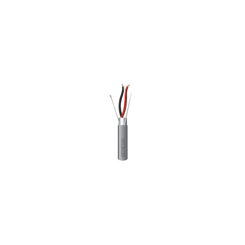 ADEMCO 2202-1109/1000 Bobina de 305 Metros / Cable 2 x 22 AWG / Color Gris / Blindado / Riser / Apli