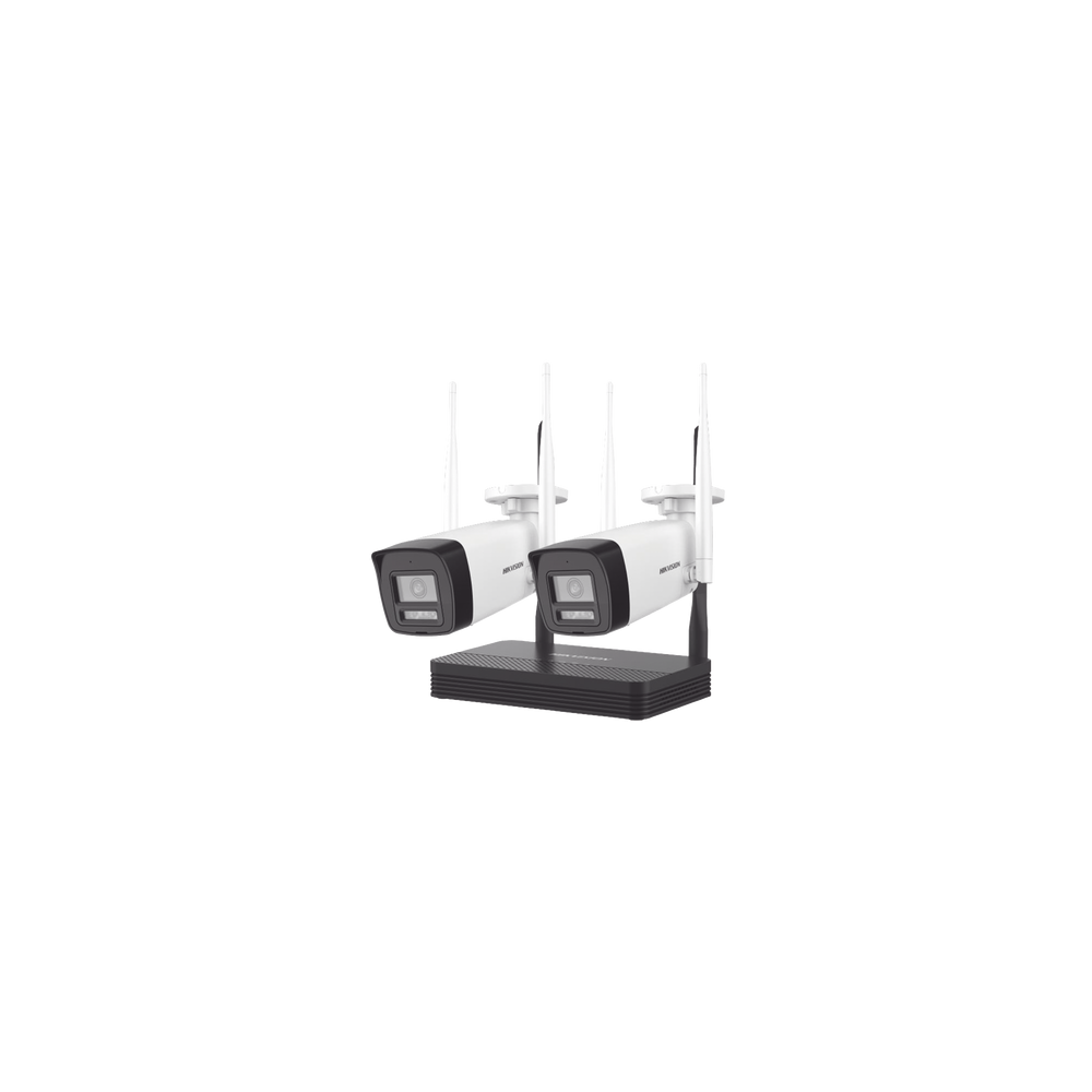 HIKVISION NKS422W0H Kit IP Inalámbrico 2 Megapixel (1080p) / NVS 4 Canales / 2 Cámaras Bala para Ext