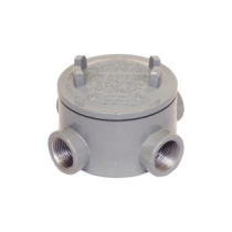 RAWELT GRX-0585 Caja para Áreas Peligrosas con Tapa Tipo GRX de 1" (25.4 mm) / Con 4 salidas.