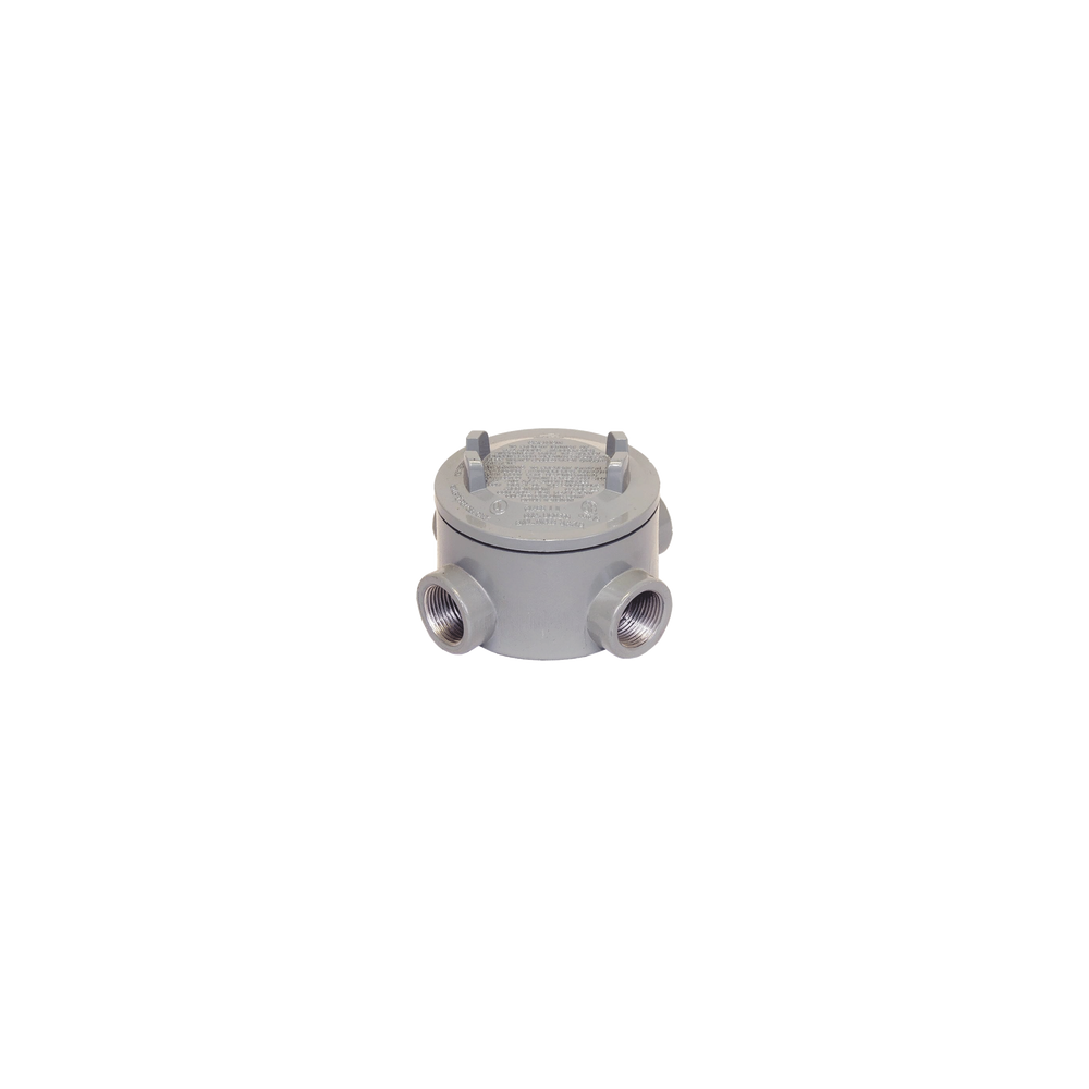 RAWELT GRX-0585 Caja para Áreas Peligrosas con Tapa Tipo GRX de 1" (25.4 mm) / Con 4 salidas.