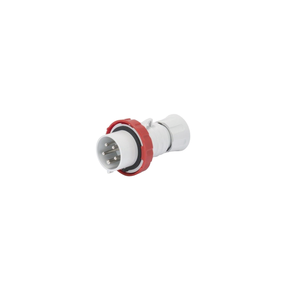 GEWISS GW60031H CLAVIJA MÓVIL RECTA HP - IP66/IP67/IP68/IP69 - 3P+N+T 16A 380-415V 50/60HZ - ROJO -