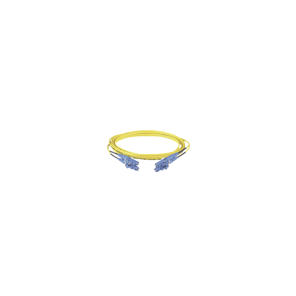 PANDUIT F92ERLNLNSNM030 Jumper de Fibra Optica Monomodo 9/125 OS2 LC-LC Duplex OFNR (Riser) Color Am