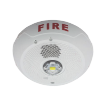 SYSTEM SENSOR PC2WLED Sirena con Lámpara LED Estroboscópica Montaje en Techo Nivel de Candelas Selec