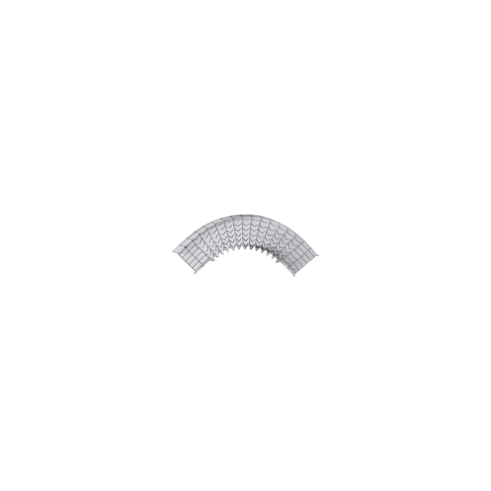 CHAROFIL CH-C90-105/300EZ Curva Pre-Fabricada Horizontal de 90° con medidas de 105 mm de Peralte y 3
