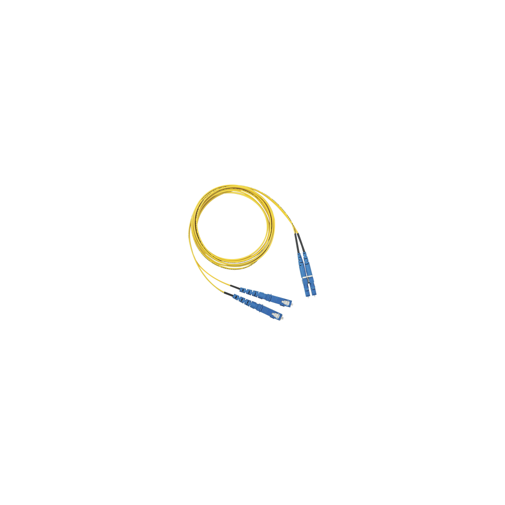 PANDUIT F92ERLNSNSNM010 Jumper de Fibra Optica Monomodo 9/125 OS2 LC-SC Duplex OFNR (Riser) Color Am