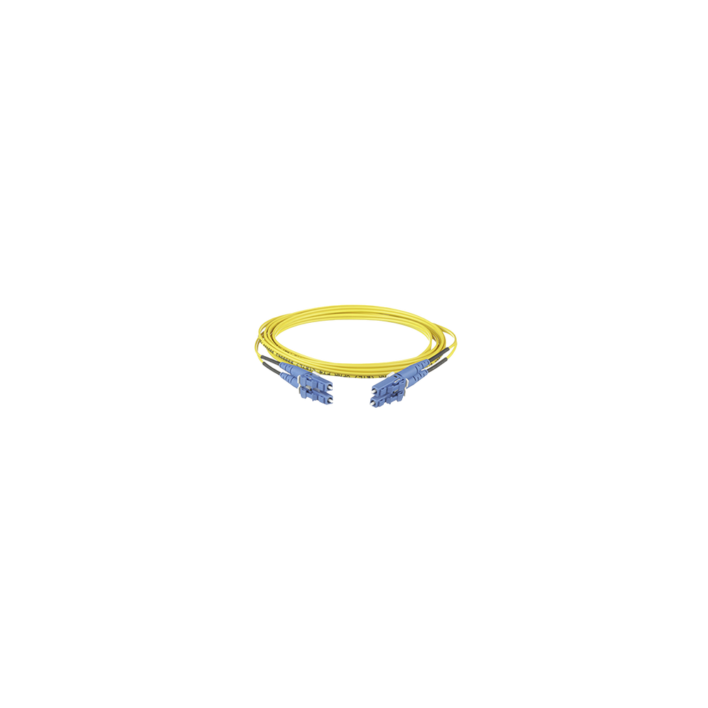 PANDUIT F92ERLNLNSNM004 Jumper de Fibra Optica Monomodo 9/125 OS2 LC-LC Duplex OFNR (Riser) Color Am