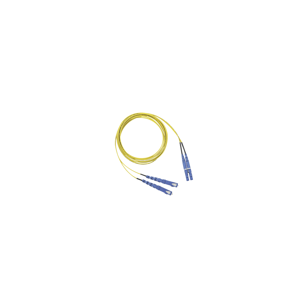 PANDUIT F92ERLNSNSNM002 Jumper de Fibra Optica Monomodo 9/125 OS2 LC-SC Duplex OFNR (Riser) Color Am