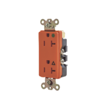 HUBBELL HUB-9300-IG Receptáculo Duplex de 20 A 125 V / 2 Polos 3 Hilos/ Nema 5- 20 R / Color Naranja