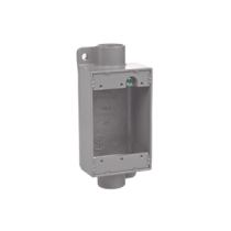 HUBBELL HUB-FSC-1 Caja Rectangular Tipo FSC de Aluminio libre de Cobre de 1/2".