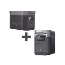 ECOFLOW DLT2MAX-BP Kit de Estación de Energía Portátil 2048Wh + Batería Externa