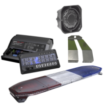 SIGNALPRO KITTHUNDER2 Kit de Sirena Bocina y Torreta de 48" Con 216 LEDs Dual Co