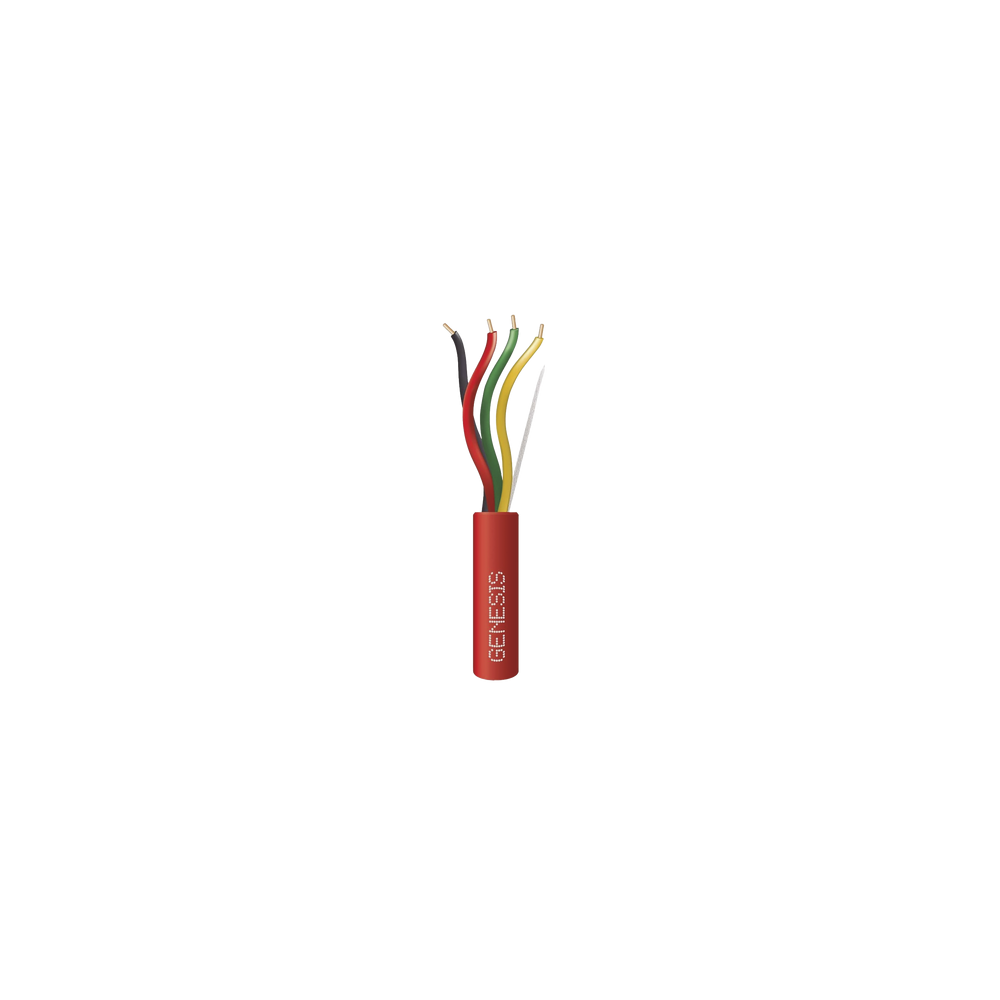 GENESIS 4312-1004 Carrete de Alambre 305 Metros / 4 x 16 AWG / Riser / Color Roj