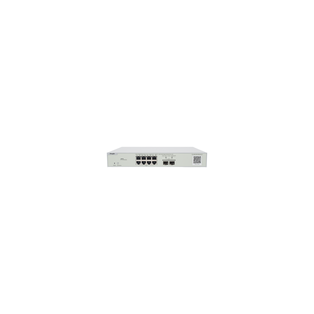 RUIJIE RG-NBS3300-8MG2XS-P Switch Multi-Gigabit PoE+ Capa 2 con 8 Puertos 2.5G P