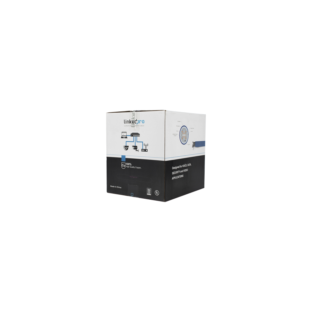 LINKEDPRO BY EPCOM PRO-CAT6-S Bobina de cable de 305 metros Cat6+ Blindado F/UTP