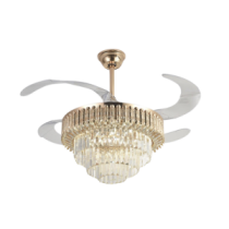 JWJ JLV-042 Ventilador de Techo con Luminario LED de 110 V CA 50/60 Hz / 88 W /4