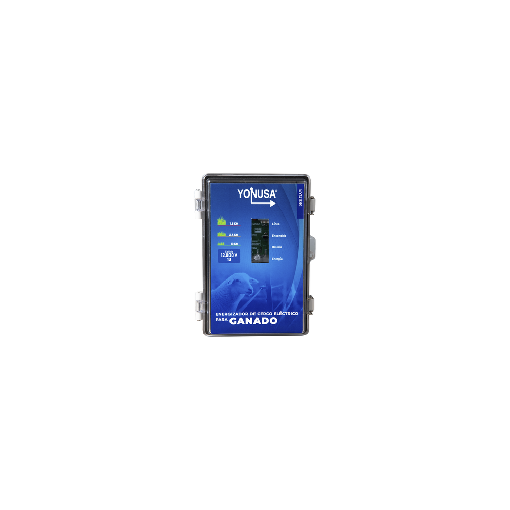 YONUSA SYSGAN25K Energizador para Ganado 10 000Volts-2JOULES/ 25 000 metros line
