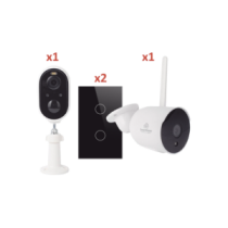 SMARTHOME BY EPCOM SH2CAM2SK (Wifi) KIT 2 camaras Wifi y 2 apagadores inteligent