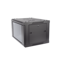 HIKVISION DS-XS6406-S/B Gabinete para Montaje en Pared - Piso / Puerta de Crista